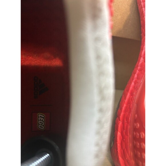 Adidas Ultraboost DNA X Lego Men's White Red Running Shoes Size 7.5 - Picture 10 of 12